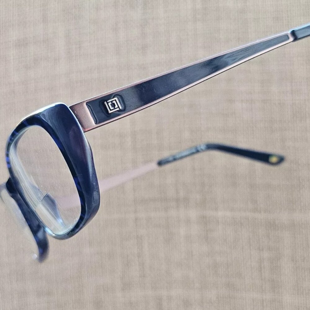 Liz Claiborne Women Glasses/Eyeglasses Frame L600 Blue Tone 52[]16 135 Eye Wear - Picture 3 of 12